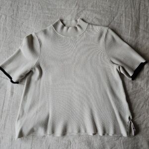 Womens Knit Short Sleeve Turtleneck